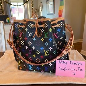 Louis Vuitton Multicolore Petite Noe noir